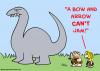 Cartoon: cave dinosaur bow arrow jam (small) by rmay tagged cave,dinosaur,bow,arrow,jam