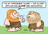 Cartoon: cave opposable thumb military (small) by rmay tagged cave opposable thumb military