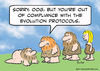 Cartoon: caveman compliant evolution (small) by rmay tagged caveman,compliant,evolution