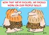 Cartoon: CAVEMAN PEOPLE SKILLS (small) by rmay tagged caveman,people,skills