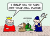 Cartoon: cell phone king executioner (small) by rmay tagged cell,phone,king,executioner