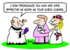 Cartoon: check clears wedding (small) by rmay tagged check,clears,wedding