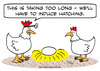 Cartoon: chicken egg induce hatching (small) by rmay tagged chicken,egg,induce,hatching