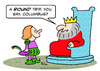 Cartoon: columbus round trip king (small) by rmay tagged columbus,round,trip,king