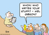 Cartoon: commandments moses mel gibson (small) by rmay tagged commandments,moses,mel,gibson