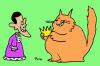 Cartoon: crowns obama fat cat (small) by rmay tagged crowns,obama,fat,cat