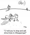 Cartoon: directions in albuquerque (small) by rmay tagged directions in albuquerque desert crawling