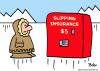 Cartoon: Eskimo slipping insurance (small) by rmay tagged eskimo,slipping,insurance
