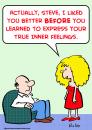 Cartoon: express inner feelings (small) by rmay tagged express,inner,feelings