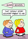 Cartoon: fishy jonah story sunday school (small) by rmay tagged fishy,jonah,story,sunday,school