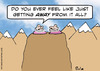 Cartoon: geting away from it all gurus (small) by rmay tagged geting,away,from,it,all,gurus
