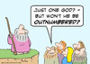 Cartoon: god one outnumbered (small) by rmay tagged god,one,outnumbered