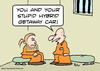 Cartoon: hybird getaway car prison (small) by rmay tagged hybrid getaway car prison
