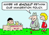 Cartoon: immigration policy rethink marga (small) by rmay tagged immigration,policy,rethink,marga