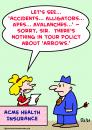 Cartoon: insurance policy arrows (small) by rmay tagged insurance,policy,arrows