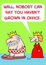 Cartoon: KING QUEEN GROWN IN OFFICE (small) by rmay tagged king,queen,grown,in,office