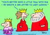 Cartoon: king queen lady godiva letter (small) by rmay tagged king,queen,lady,godiva,letter