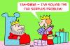 Cartoon: KING QUEEN TAX SURPLUS PROBLEM (small) by rmay tagged king,queen,tax,surplus,problem