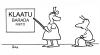 Cartoon: klaatu barada nikto (small) by rmay tagged aliens,eyes,optometrist