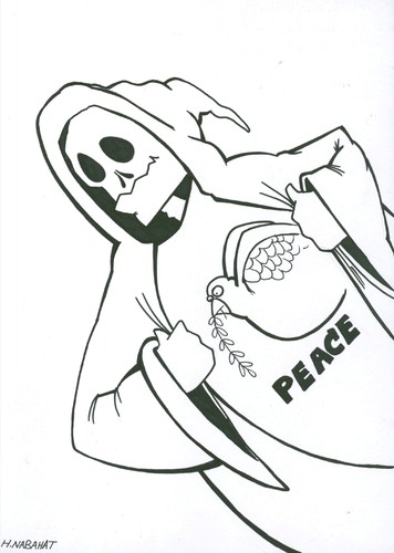 Cartoon: PEACE (medium) by HAMED NABAHAT tagged peace